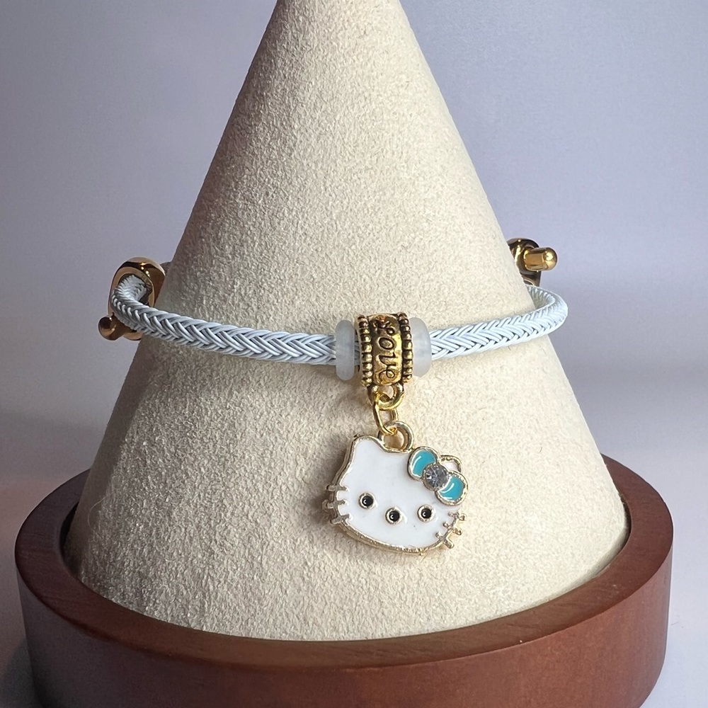 Baby blue hello kitty bracelet